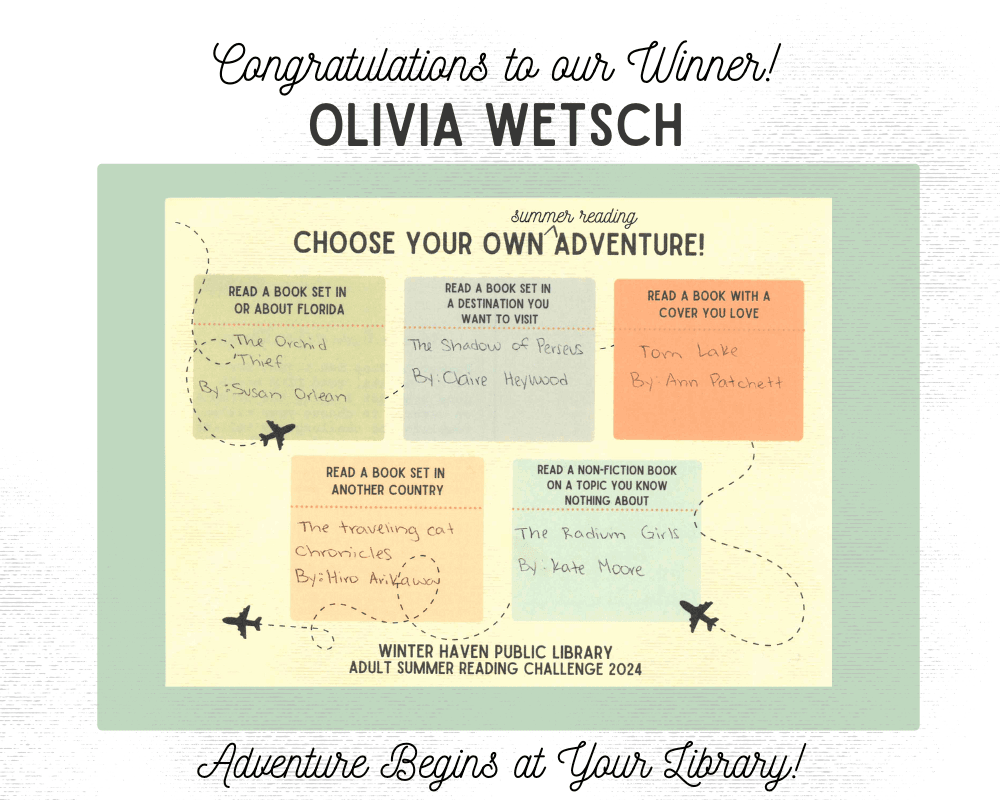 Summer Reading Winner