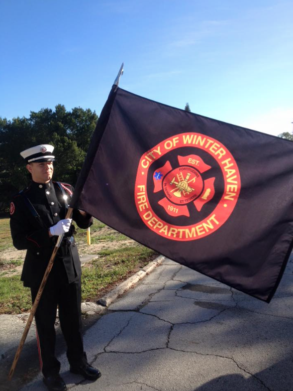 Honor Guard Flying Flag