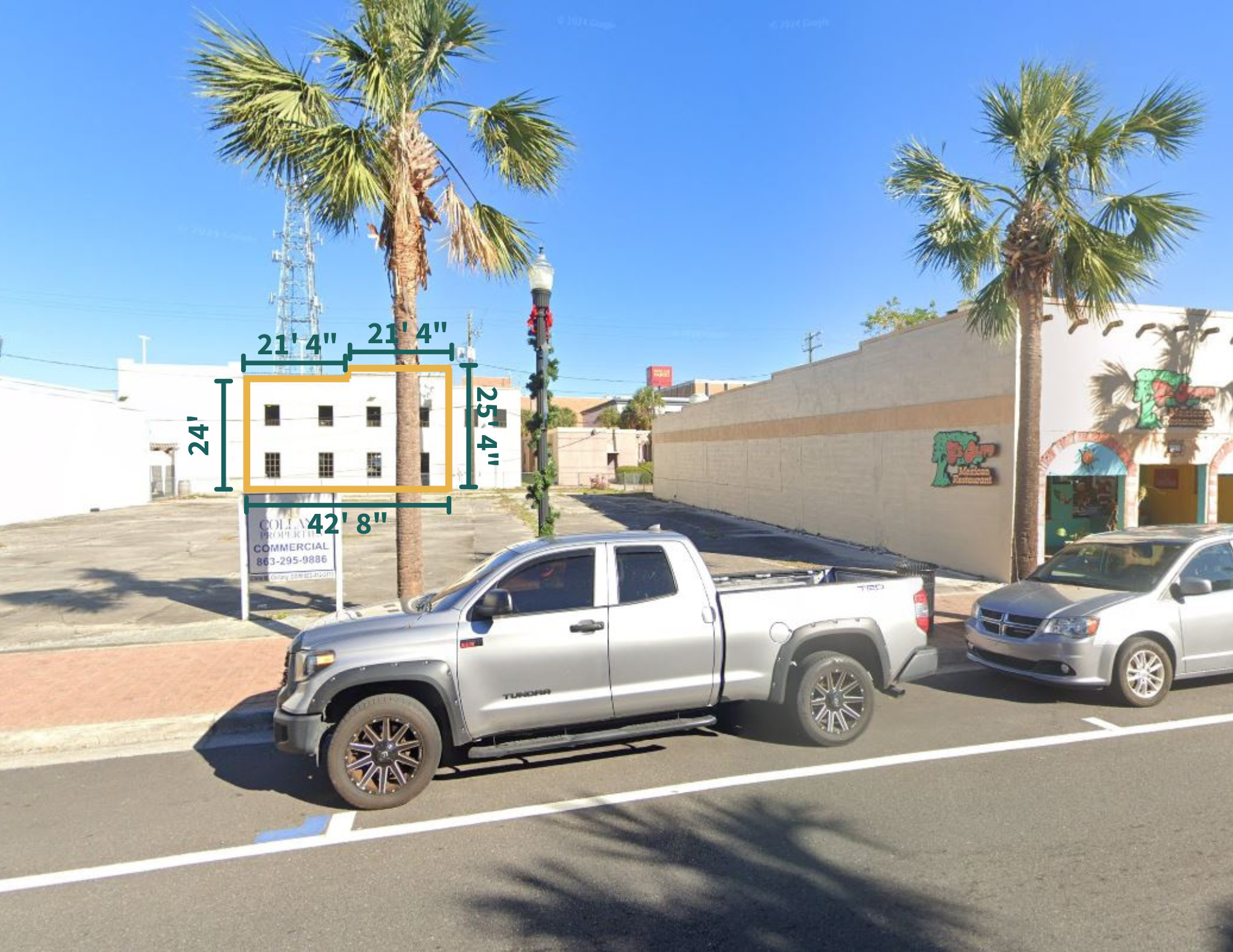 Parking Garage Art Area Definition- Front View - With Measurements (1)